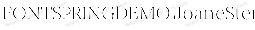 FONTSPRINGDEMO JoaneStencilExtraLig字体转换
